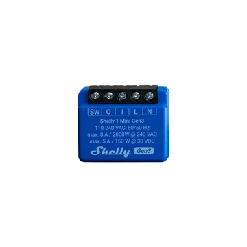 Shelly 1 Mini Gen3 Wi-Fi Relay Switch
